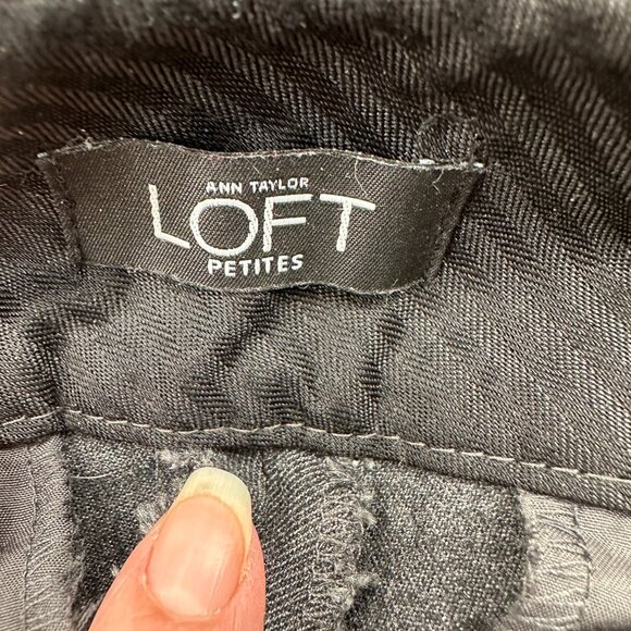 EUC Womens Ann Taylor Petite Signature Gray Slacks Pants Trousers 2P Boot Cut - Picture 3 of 4